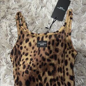 Skims x Dolce & Gabbana Leopard Print Dress